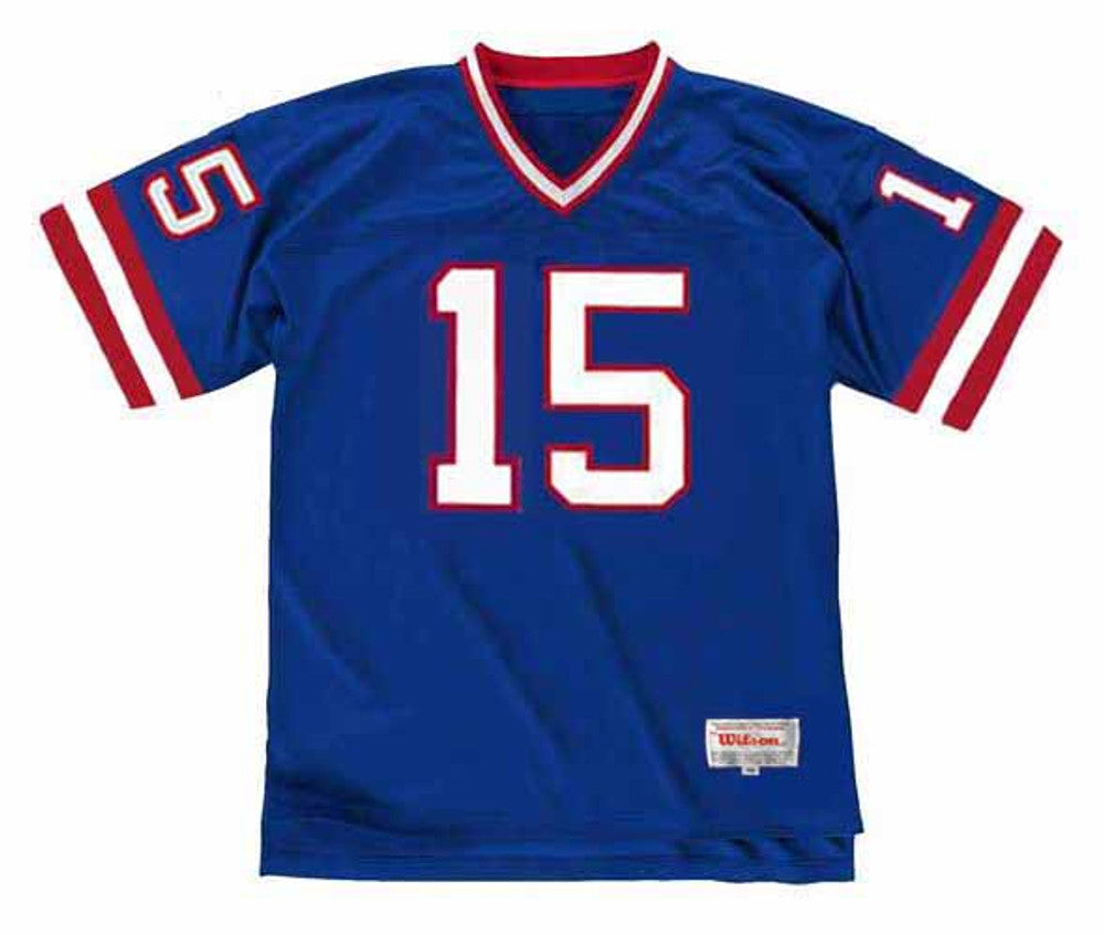 JEHO NYG 1988 Throwback Home Football Jersey, Retro Stitched Jersey
