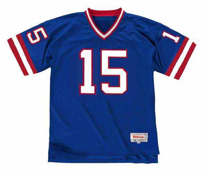 New York Giants Jeff Hostetler 1988 Home Throwback Football Jersey product image
