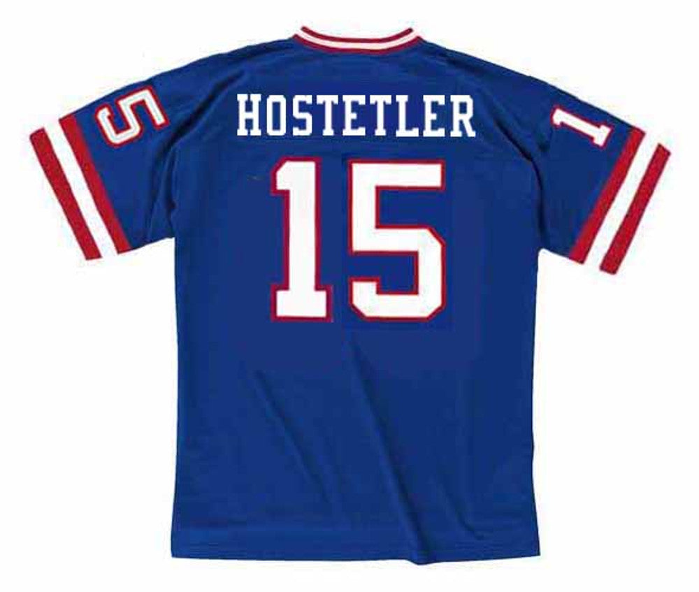 New York Giants Jeff Hostetler 1988 Home Throwback Football Jersey product image