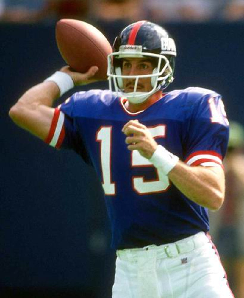 JEHO NYG 1988 Throwback Home Football Jersey, Retro Stitched Jersey