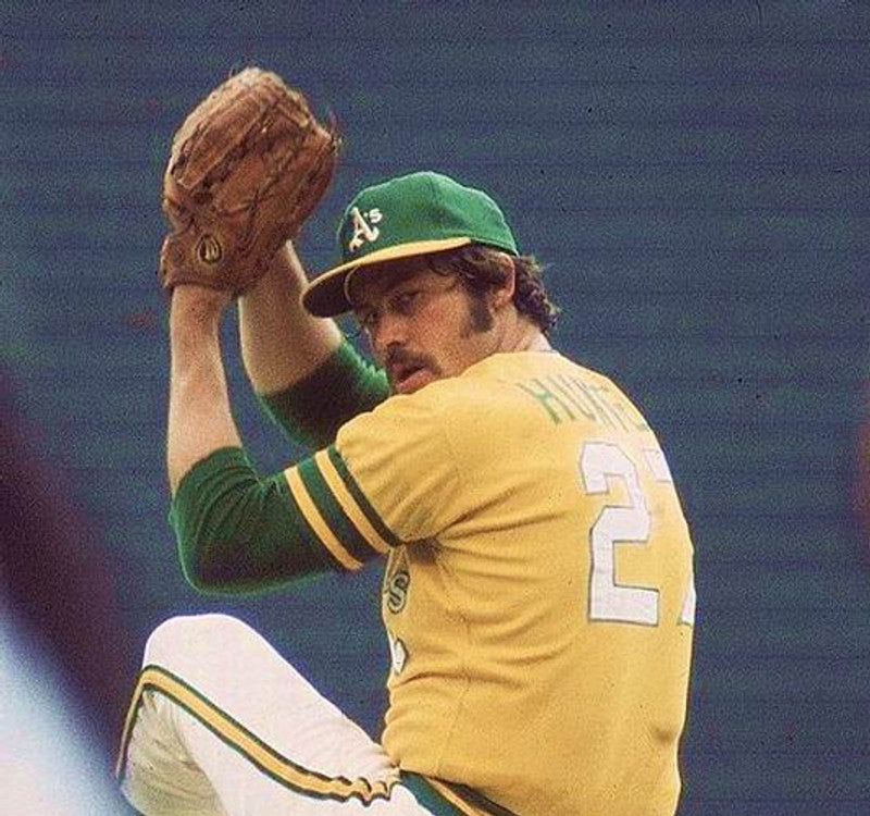 Jim Catfish Hunter Oakland Athletics 1972 Baseball jersey retro stitched fan gear RTJ00589