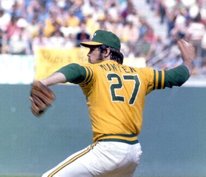 Jim Catfish Hunter Oakland Athletics 1974 Baseball jersey retro stitched fan gear RTJ00587