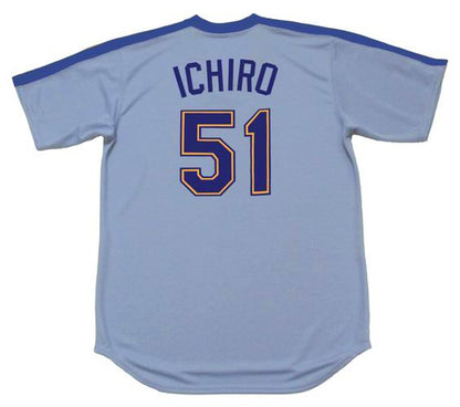 Ichiro Suzuki Seattle Mariners 1980s Baseball jersey retro stitched fan gear RTJ00716