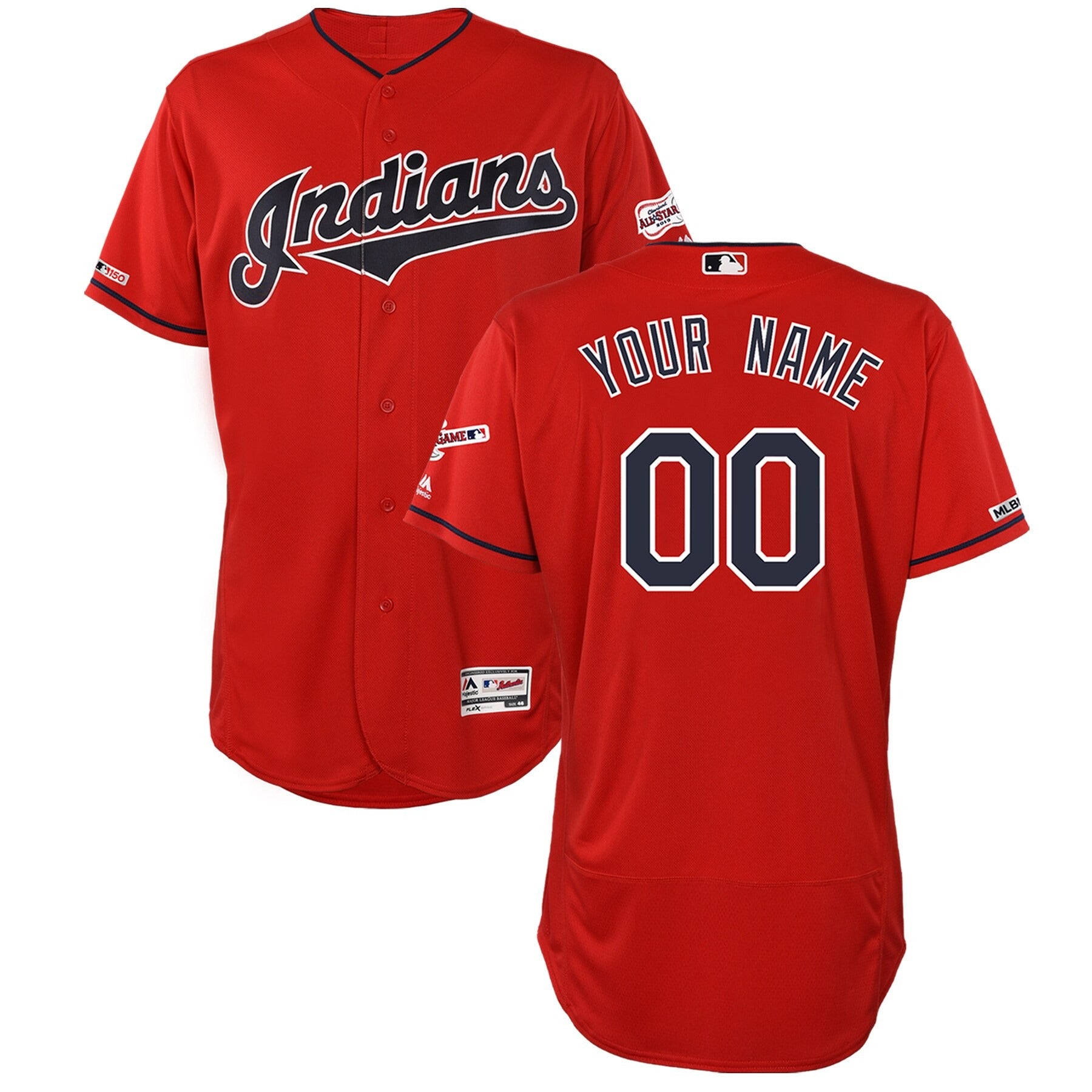 Ci Scarlet Alternate 2019 All Star Game Patch Flex Base Team Jersey retro stitched fan jersey RTJ12669 image 1