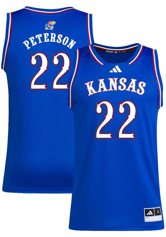 Kansas Jayhawks Blue Football Jersey product image