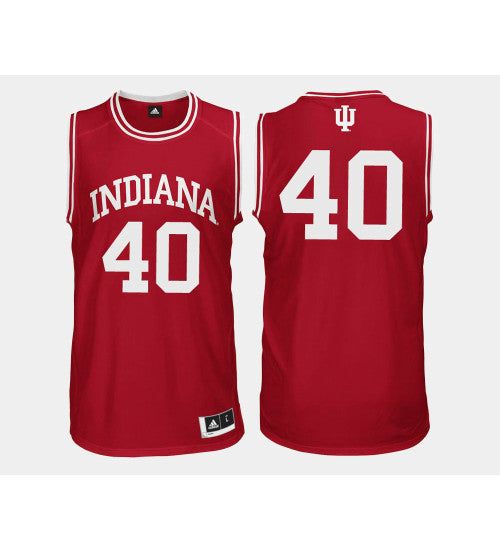 Indiana Hoosiers 40 Cody Zeller Red Road College Basketball Jersey retro stitched fan jersey RTJ10850 image 1
