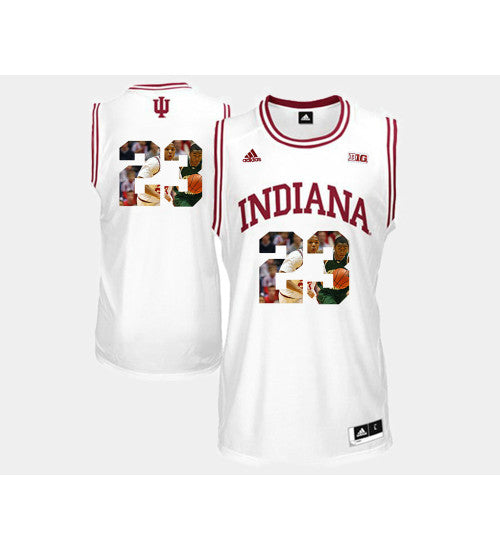 Indiana Hoosiers 23 Eric Gordon White Home College Basketball Jersey retro stitched fan jersey RTJ5013 image 1