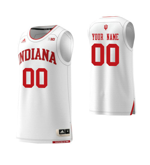 Indiana Hoosiers Custom Jersey White retro stitched fan jersey RTJ10837 image 1