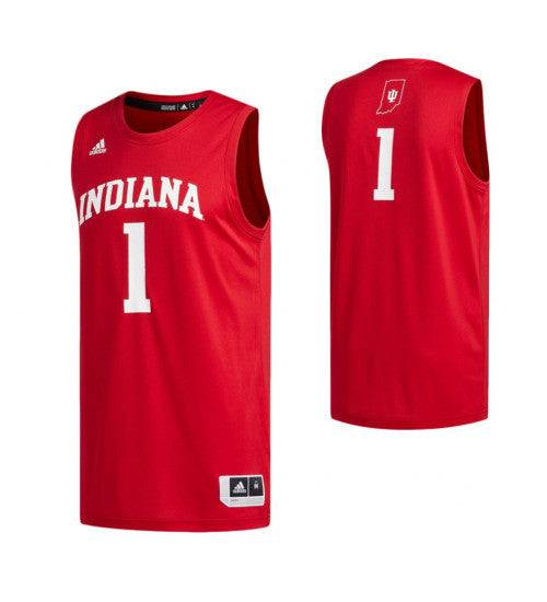 Indiana Hoosiers 1 Basketball College Basketball Jersey Crimson retro stitched fan jersey RTJ10946 image 1