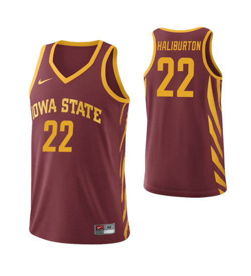 Iowa State Cyclones 22 Tyrese Haliburton Cardinal College Basketball Jersey retro stitched fan jersey RTJ4940 image 1