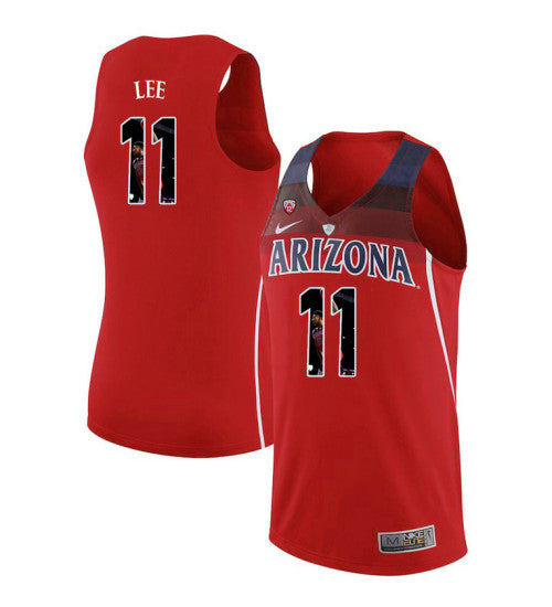 Arizona Wildcats 11 Ira Lee College Basketball Jersey Red 229 retro stitched fan jersey RTJ12420 image 1
