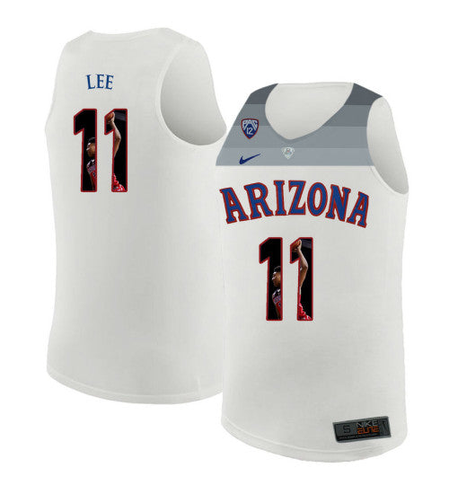 Arizona Wildcats 11 Ira Lee College Basketball Jersey White 6134 retro stitched fan jersey RTJ6515 image 1