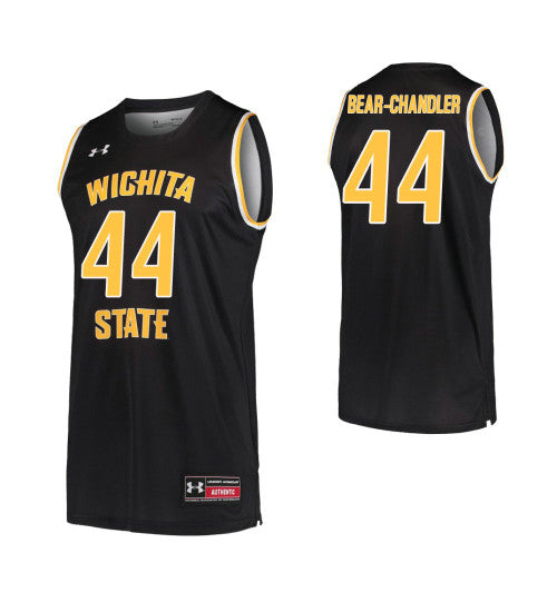 Wichita State Shockers Isaiah Poor Bear Chandler College Basketball Jersey Black retro stitched fan jersey RTJ6829