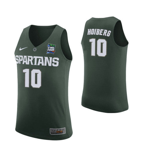 Jack Hoiberg Michigan State Spartans Green Final Four College Basketball Jersey retro stitched fan jersey RTJ10793