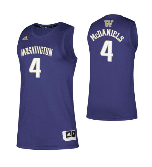Washington Huskies 4 Jaden Mcdaniels Purple College Basketball Jersey retro stitched fan jersey RTJ7018 image 1