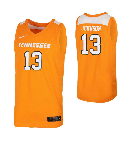 Tennessee Volunteers 13 Jalen Johnson Tennessee Orange College Basketball Jersey retro stitched fan jersey RTJ2120
