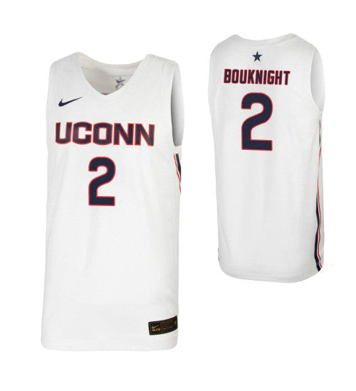 James Bouknight College Basketball Jersey White UConn Huskies retro stitched fan jersey RTJ4907 image 1