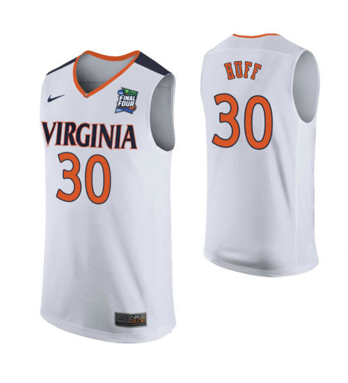 Jay Huff Virginia Cavaliers White Final Four College Basketball Jersey retro stitched fan jersey RTJ10763 image 1