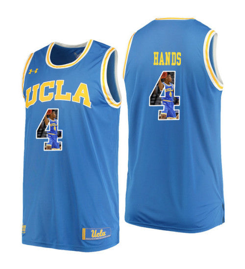 UCLA Bruins 4 Jaylen Hands College Basketball Jersey Blue retro stitched fan jersey RTJ1794 image 1