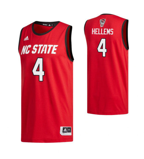 Nc State Wolfpack 4 Jericole Hellems Red College Basketball Jersey retro stitched fan jersey RTJ3313 image 1