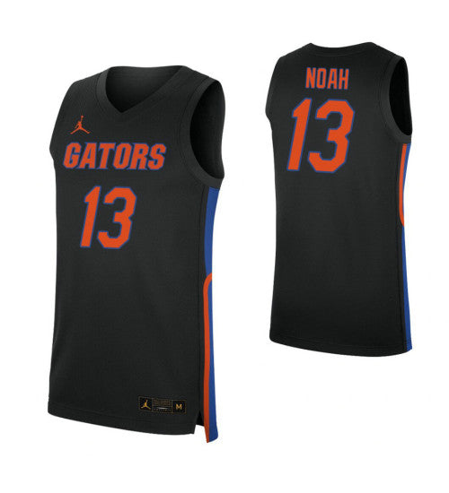 Joakim Noah College Basketball Jersey Black Florida Gators retro stitched fan jersey RTJ4883 image 1