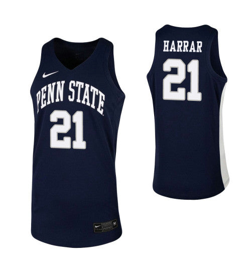 John Harrar College Basketball Jersey Navy Penn State Nittany Lions retro stitched fan jersey RTJ10746 image 1
