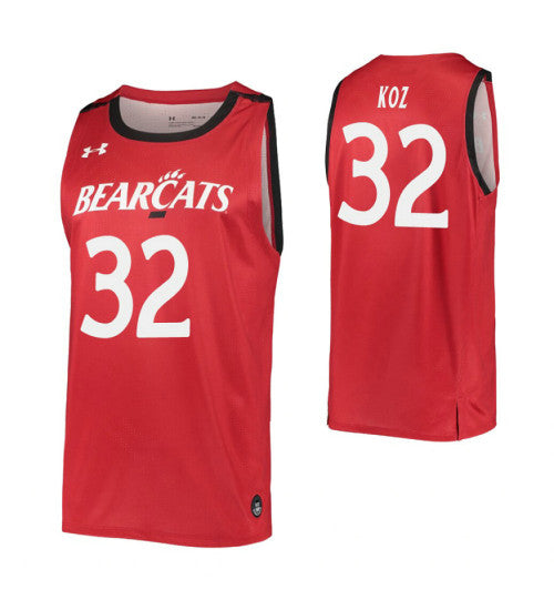 John Koz College Basketball Jersey Red Cincinnati Bearcats retro stitched fan jersey RTJ4875 image 1