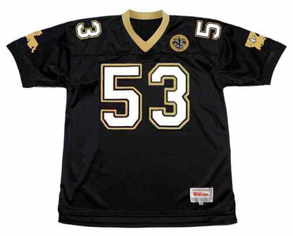 New Orleans Saints Vaughan Johnson 1991 Home Throwback Football Jersey product image