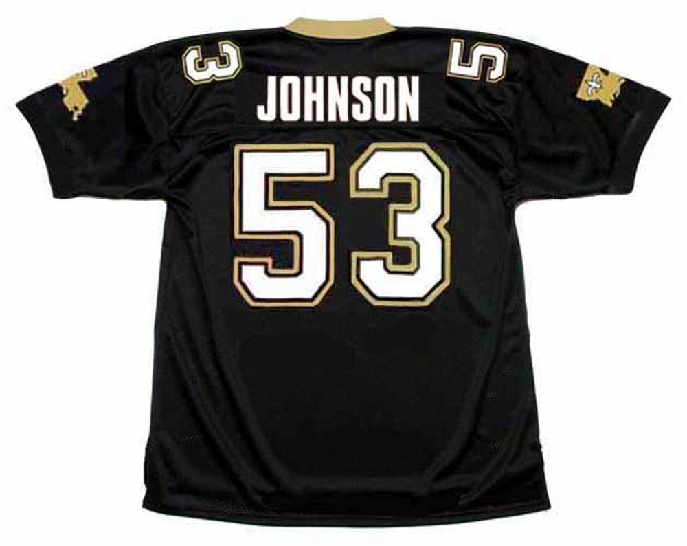 New Orleans Saints Vaughan Johnson 1991 Home Throwback Football Jersey product image