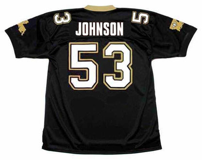 New Orleans Saints Vaughan Johnson 1991 Home Throwback Football Jersey product image