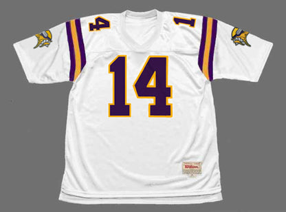 Minnesota Vikings Brad Johnson 1997 Away Throwback Football Jersey product image