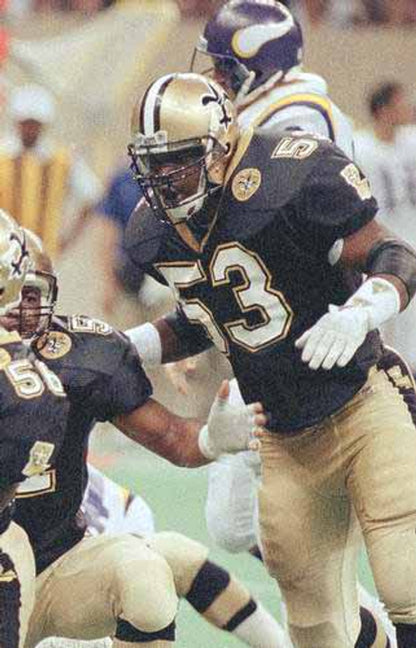 New Orleans Saints Vaughan Johnson 1991 Home Throwback Football Jersey product image