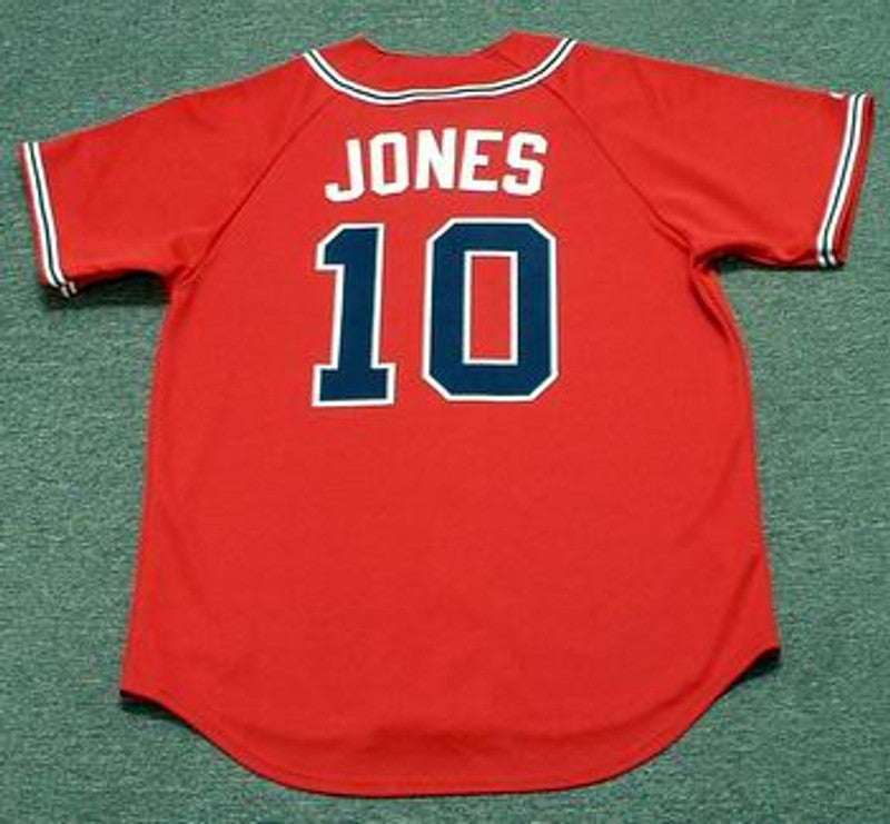 Chipper Jones Atlanta Braves 2008 Baseball jersey retro stitched fan gear RTJ01432