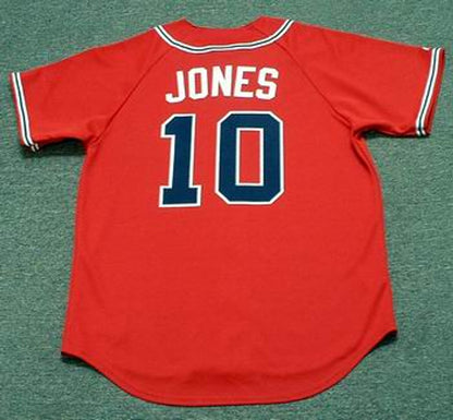 Chipper Jones Atlanta Braves 2008 Baseball jersey retro stitched fan gear RTJ01432
