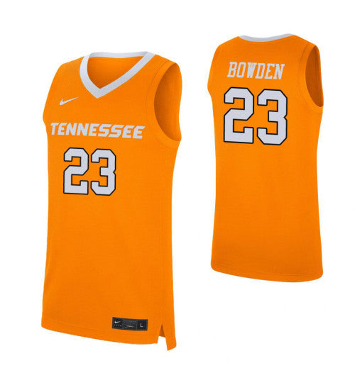 Tennessee Volunteers 23 Jordan Bowden Orange College Basketball Jersey retro stitched fan jersey RTJ7876 image 1