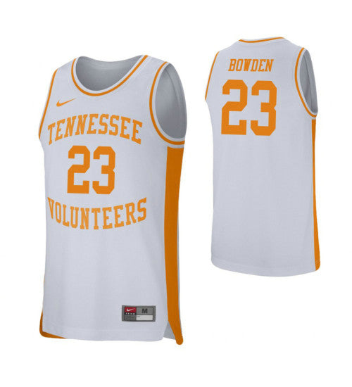 Tennessee Volunteers Jordan Bowden College Basketball Jersey White retro stitched fan jersey RTJ7841 image 1