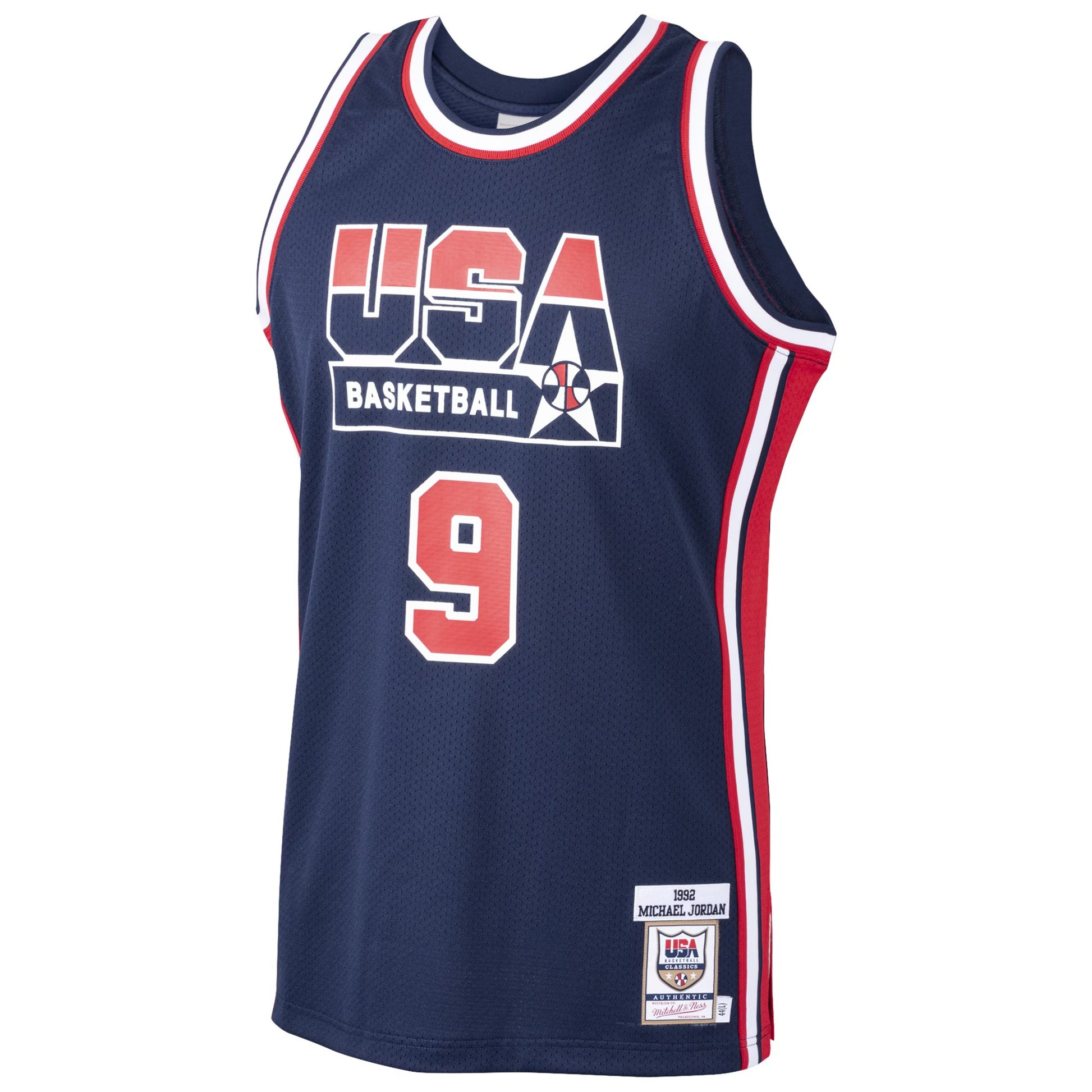 Michael Jordan 9 USA Olympics 1992 Dream Team Basketball Navy Jersey retro stitched fan jersey RTJ1002 image 2