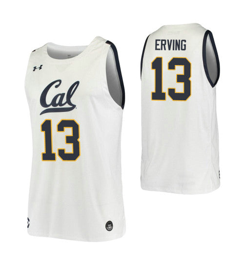 Jules Erving College Basketball Jersey White California Golden Bears retro stitched fan jersey RTJ4859 image 1