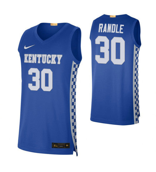 Kentucky Wildcats 30 Julius Randle Alumni Limited College Basketball Jersey Royal retro stitched fan jersey RTJ10312