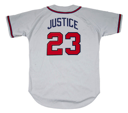 David Justice Atlanta Braves 1995 Baseball jersey retro stitched fan gear RTJ01226