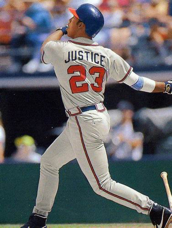 David Justice Atlanta Braves 1995 Baseball jersey retro stitched fan gear RTJ01226