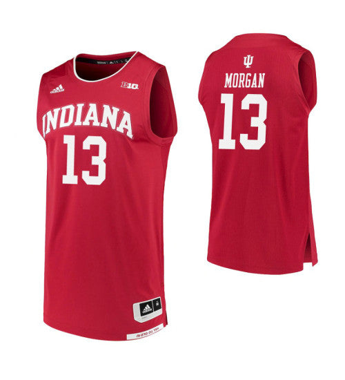 Indiana Hoosiers Juwan Morgan College Basketball Jersey Crimson retro stitched fan jersey RTJ4961 image 1
