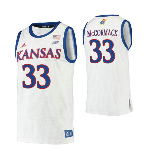 David Mccormack Kansas Jayhawks White College Basketball Jersey 6781 retro stitched fan jersey RTJ5868 image 1