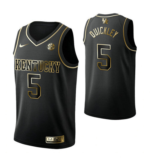 Kentucky Wildcats 5 Immanuel Quickley Black College Basketball Jersey retro stitched fan jersey RTJ4470 image 1