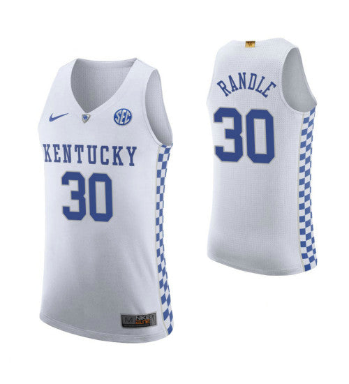 Julius Randle Kentucky Wildcats White College Basketball Jersey retro stitched fan jersey RTJ10728 image 1