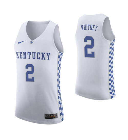Kentucky Wildcats 2 Kahlil Whitney White College Basketball Jersey retro stitched fan jersey RTJ4527 image 1