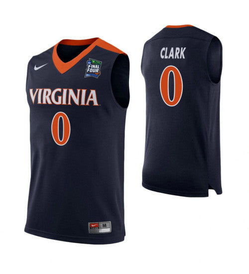 Kihei Clark Virginia Cavaliers Navy Final Four College Basketball Jersey retro stitched fan jersey RTJ10306 image 1