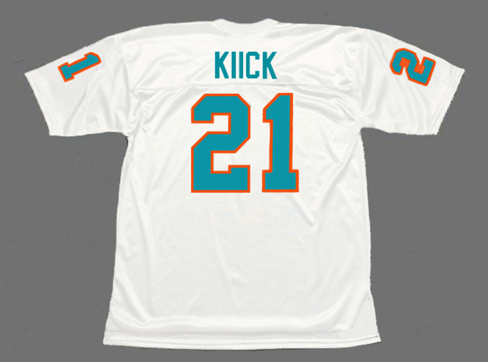 Miami Dolphins Jim Kiick 1972 Throwback Football Jersey product image