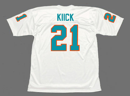 Miami Dolphins Jim Kiick 1972 Throwback Football Jersey product image