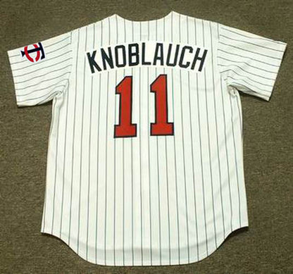 Chuck Knoblauch Minnesota Twins 1991 Baseball jersey retro stitched fan gear RTJ01414